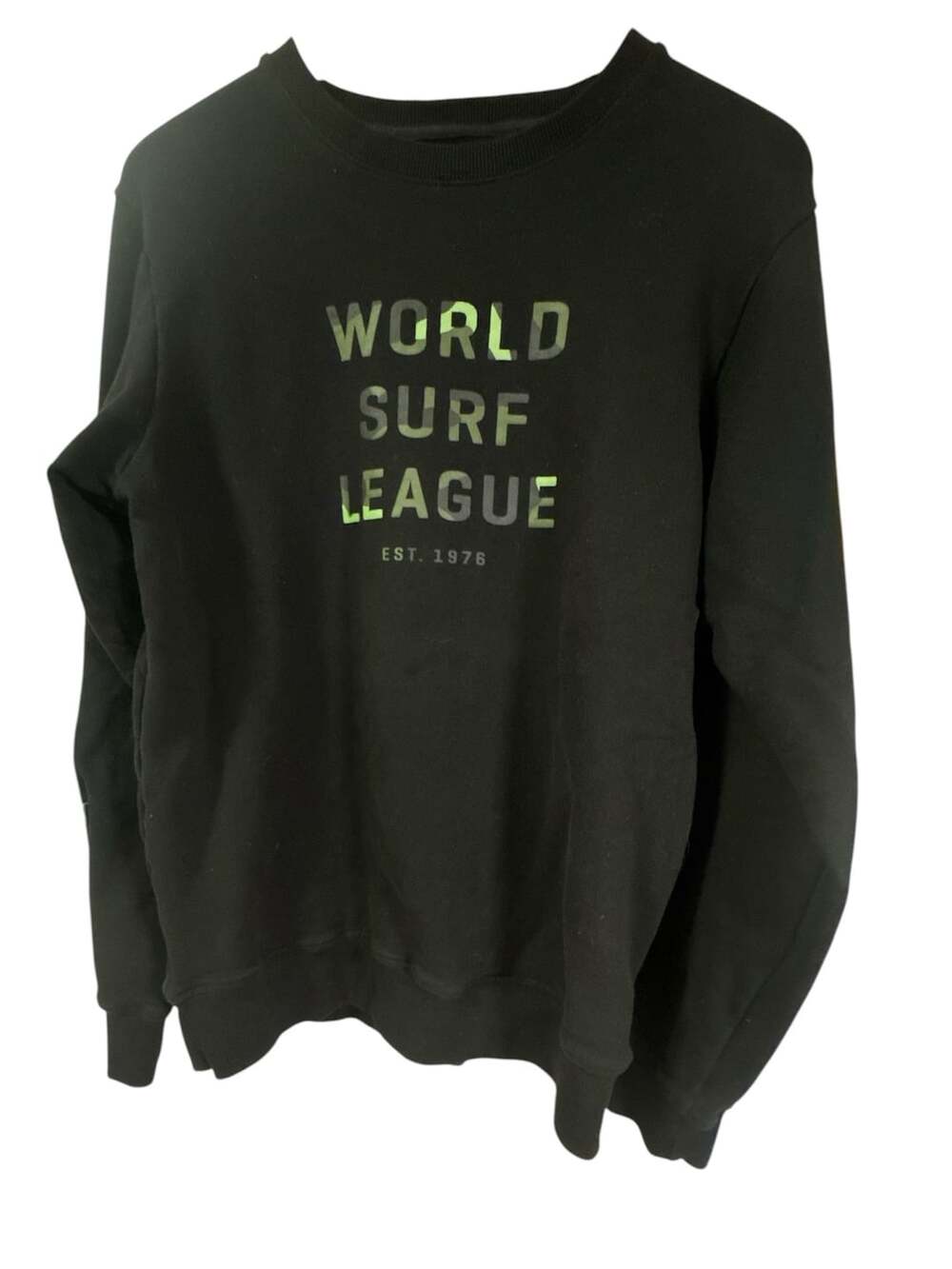 World Surf League Black Crewneck Sweatshirt Large